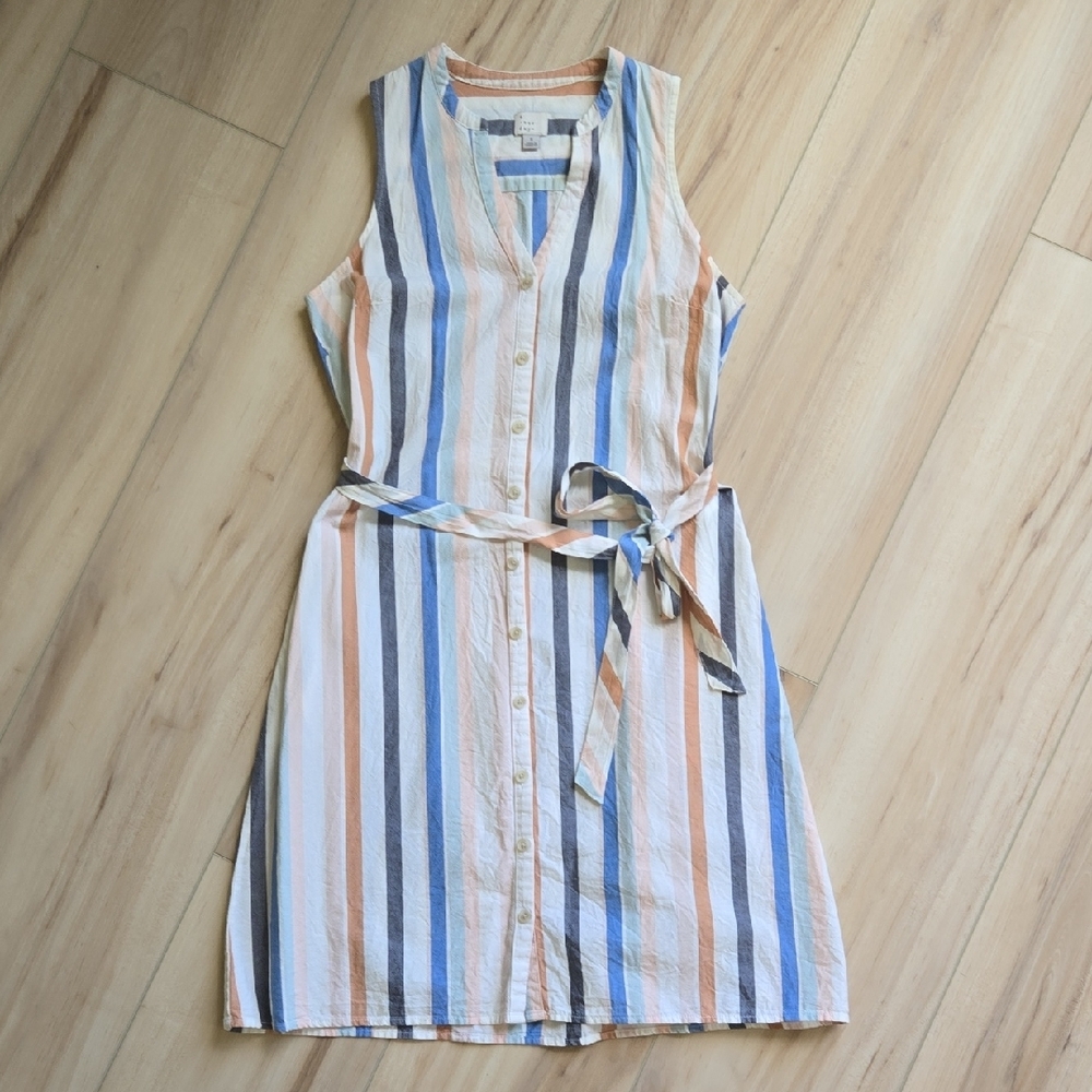 Striped Sleeveless Dress